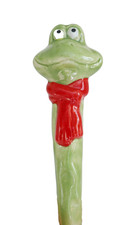 Gartenstecker Frosch Keramik