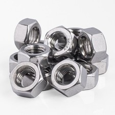 Sechskant-Muttern DIN 934 Edelstahl A2 V2A Rostfrei M2 M3 M4 M5 M6 Bis M16