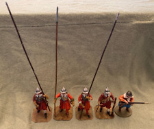 German Artilleryman: Konvolut 30, 5 hochw. Figuren Pikemen, 54/56mm, Metall