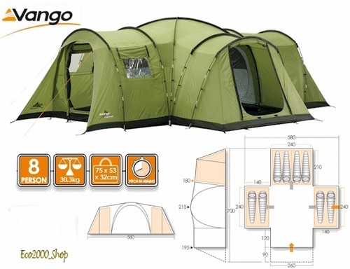 Campingzelt vango sitzer - vango, 8-sitzer