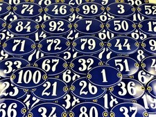 BLAU-WEIß Emaille Schild