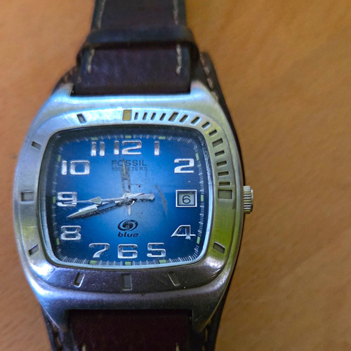 Fossil blue quarz uhr - fossil, analog