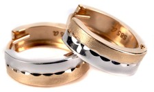 neuwertige Bimetall Creolen