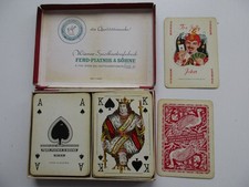 Piatnik Wien Spielkarten Nr.150a Rommee 100 Karten Alt Selten