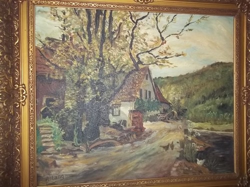 Bauernhaus grünen öl - -bauernhaus, im