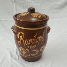 Keramik Rum Topf Vintage