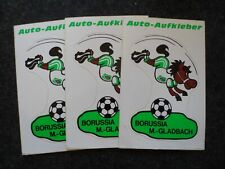 3 x Borussia Mönchengladbach uralte Auto-Aufkleber 70er Jahre Fohlen   A37