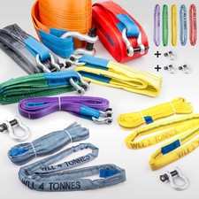 Hebeband + SCHÄKEL Hebebänder Krangurt Rundschlinge Bergegurt Hebegurt Offroad