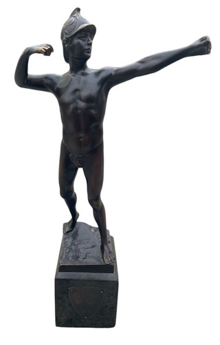Antike bronze figur victor - bronze,