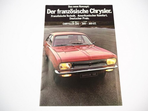 Simca chrysler 160 160gt - 160gt, 180