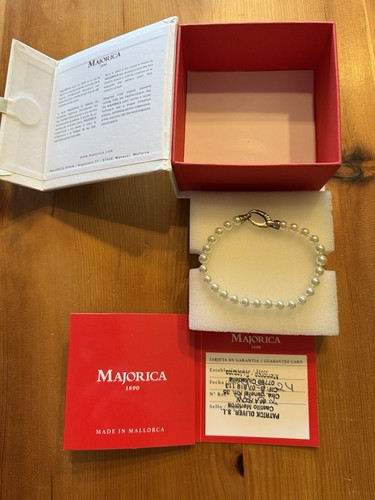 Majorica perlenkette hand - perlenkette, (hand