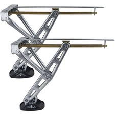 Wohnwagenstützen Ausdrehstützen mit Stützplatten Kurbelstützen bis 580mm 2er Set