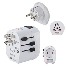 Hama Universal Reiseadapter Reisestecker inkl. 2x USB-Buchse Weltweit 200 Länder