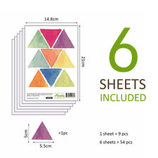 54 Aufkleber Bunte Dreiecke