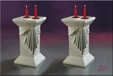 Säule Dekosäule mit Licht