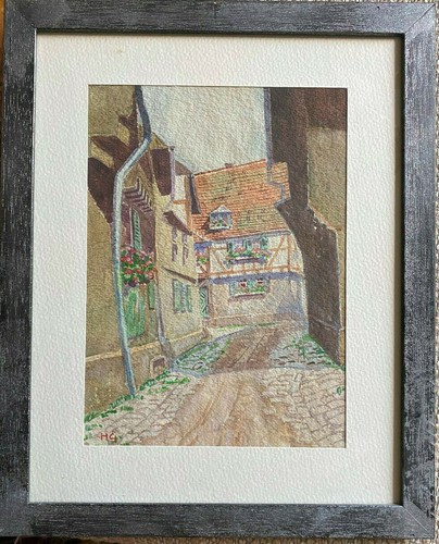 Aquarell fachwerkhäuser - ::aquarell,