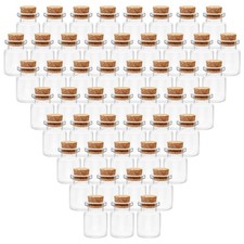 Glas mit Korkdeckel Glasflaschen (100 Stk) – 5ml Mini Glasflaschen Glas mit
