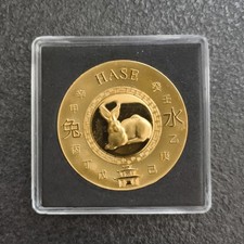 Medaille „Jahr des Hasen“ – Chinesischer Tierkreis – 21 g - Sammlerstück