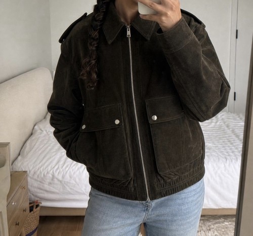Zara wildlederjacke 100 - zara, 100%