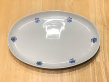 Teller Platte 23cm Oval für Gebäck Kekse Kuchen Aufschnitt Kahla Blaue Blumen