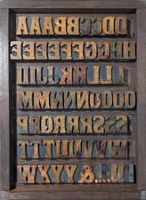 Antik Vintage Buchdruck