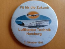 *** Button Lufthansa Technik Hamburg 2. Oktober 1999 Fit für die Zukunft ***