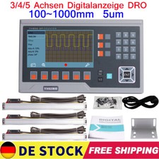 3/4/5 Achsen Digitalanzeige DRO 5µm TTL lineare Skala Scale Fräsdrehmaschine CNC