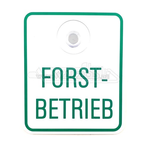 Saugnapfschild schild forst - saugnapfschild, "forst