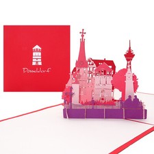 Pop Up Karte "Düsseldorf
