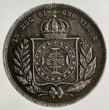 Silbermünze Brasilien 200