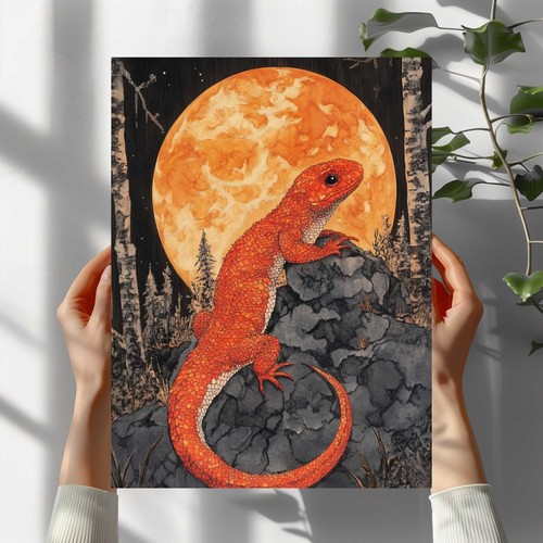 Feuersalamander premium poster - feuersalamander,