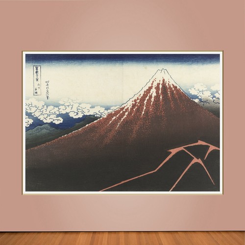 Katsushika hokusai storm below - katsushika,