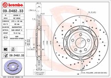 BREMBO 09.D482.33 Bremsscheibe