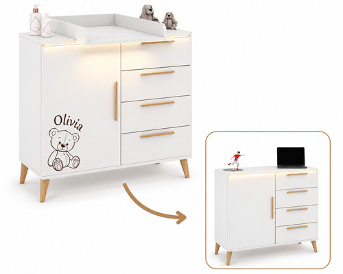 Kinderkommode mit schubladen - mit,