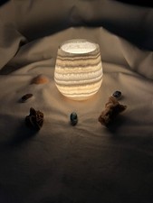  Alabaster-Kerzenhalter