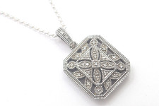 Halskette 925 Sterling SILBER silver argento pendant argent necklace Diamanten