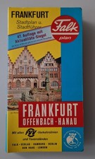 FRANKFURT / OFFENBACH / HANAU - FALK STADTPLAN 47. AUFLAGE 1986 - GEFALTET