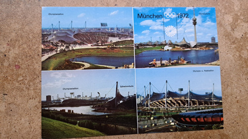 Postkarte ungelaufen olympiade - postkarte,