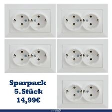 2-Fach Kombi Steckdose 5 St