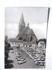 AK Barth Markt Kirche DDR Auto