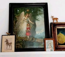 Altes  Schutzengel-Bild im