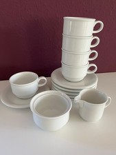 Thomas trend weiß/ 5er Set Tasse/Untertasse/Kännchen/Zuckerdose