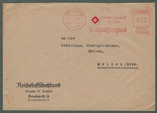 DR, 2.3.41, Dresden A24, Reichsluftschutzbund Landesgrp IV Sachsen, Freistempler