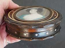 ANTIKE BIEDERMEIER HOLZ DOSE