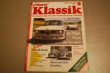 Motor Klassik 09/1990 gebraucht BMW 3.0 CS Porsche Carrera RS 2.7