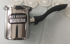 Edelstahl Cezve, Kanne Espresso Mokka Milch Milchtopf Mokkatopf Kocher 150ml.