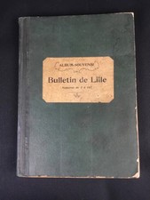 Sehr seltener großer Einband "Bulletins de Lille" 1914-1915 WW1