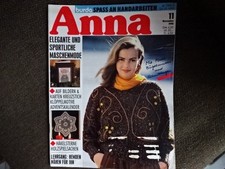 Zeitschrift  Anna 11/1990 Handarbeiten stricken häkeln   sticken Aenne Burda