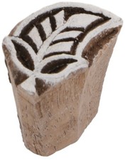 Indischer Textilstempel, Holz
