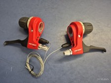 SRA 3.0 Drehgriff Gripshift SCHALTER SET 3-/8-fach 1:1 3x8 rot sehr rar NOS